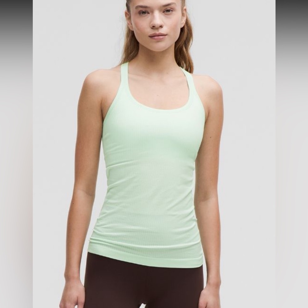 lululemon Ebb to Street Tank Size 6 Sea Mist NWOT
